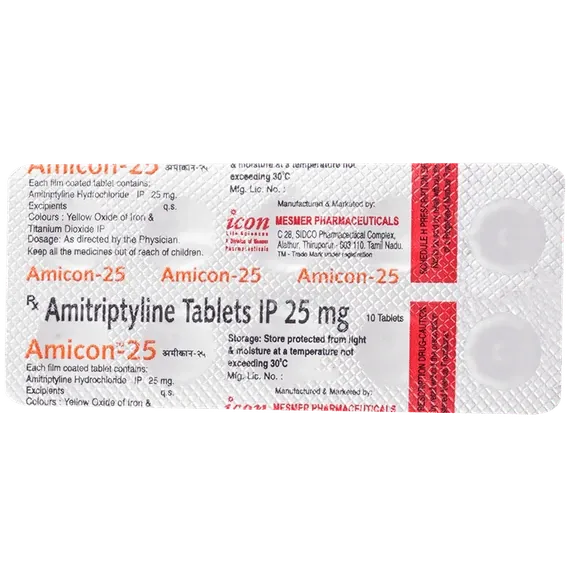 amicon 25mg tablet 10's